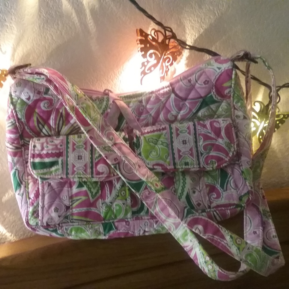 LIKE NEW! Vera Bradley Pinwheel Pink Organizer Bag
